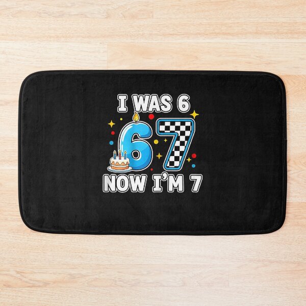 Item preview, 7 Years Old Birthday Checkered I was 6 Now I'm 7 Birthday designed and sold by heymbe.