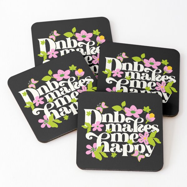 Item preview, DNB - Makes Me Happy (White)  designed and sold by Discothreadz.