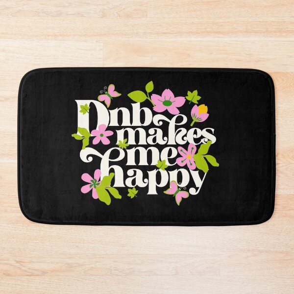 Item preview, DNB - Makes Me Happy (White)  designed and sold by Discothreadz.