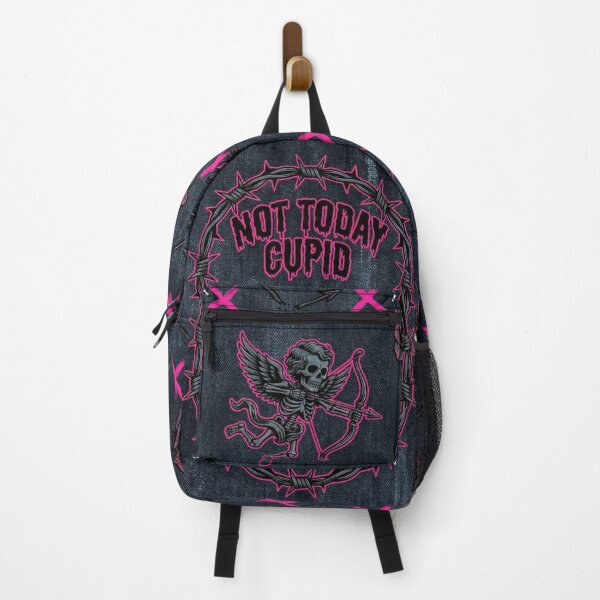 Item preview, Not Today Cupid - Anti Valentine Skeleton Goth Grunge Humor designed and sold by devilfronty.