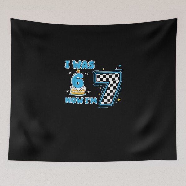 Item preview, 7 Years Old Birthday I was 6 Now I'm 7 6 7 Birthday Kids Boys designed and sold by heymbe.