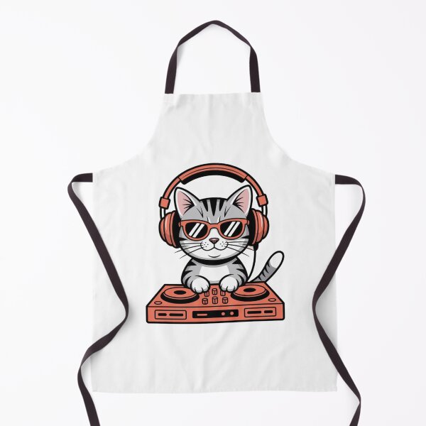 Item preview, DJ Cat Musician Style Funny Cat Humor designed and sold by Meryem Mamouni.