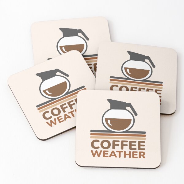 Item preview, Coffee Weather - Cozy Autumn Coffee Lover Quote  designed and sold by Shape Snip Studio.