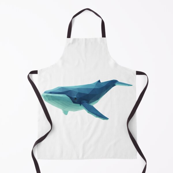 Item preview, Minimalist Blue Polygon Whale designed and sold by bsbd-action.