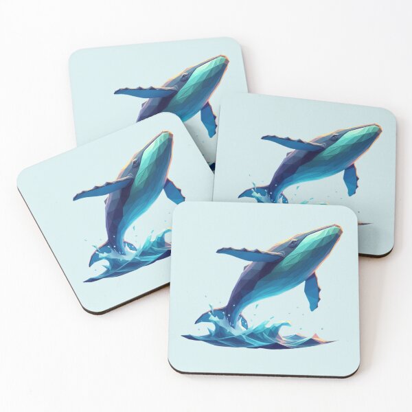 Item preview, Geometric Breaching Whale Splash designed and sold by bsbd-action.