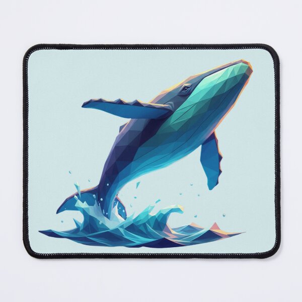 Item preview, Geometric Breaching Whale Splash designed and sold by bsbd-action.