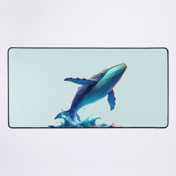 Item preview, Geometric Breaching Whale Splash designed and sold by bsbd-action.