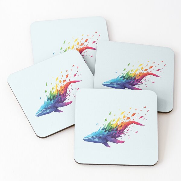 Item preview, Rainbow Prism Exploding Whale designed and sold by bsbd-action.