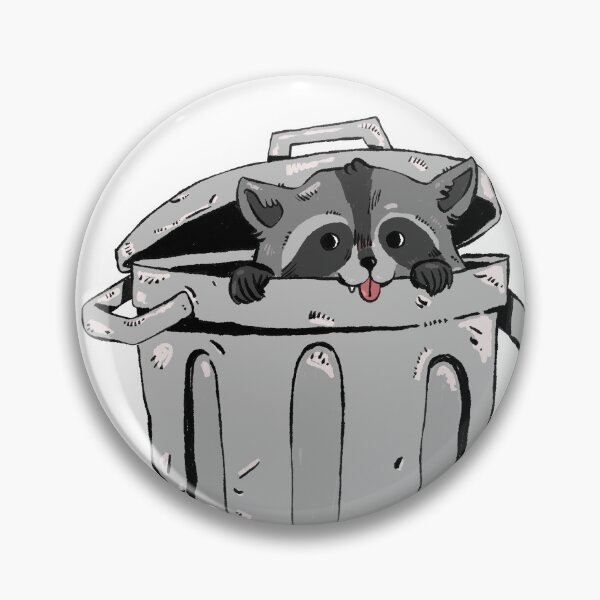 Item preview, Cute Peeking Raccoon - Hand Drawn Trash Panda Art designed and sold by RNASstuff.
