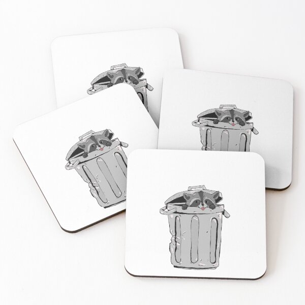 Item preview, Cute Peeking Raccoon - Hand Drawn Trash Panda Art designed and sold by RNASstuff.