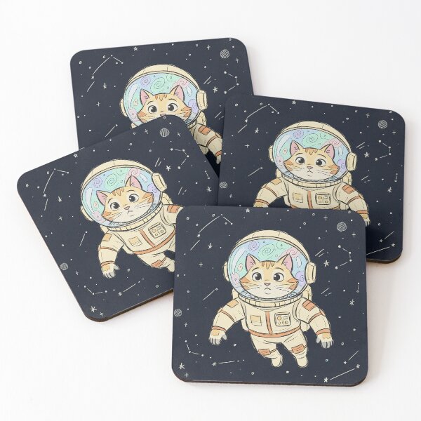 Item preview, Interstellar Meow: Retro Astronaut Cat designed and sold by VisualRotaStudio .