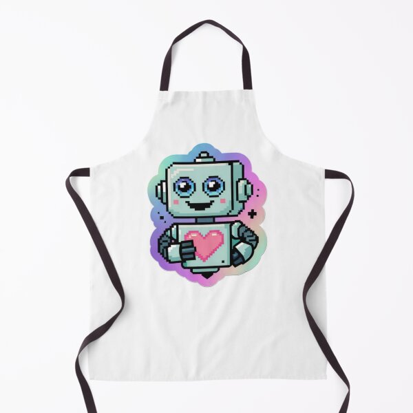 Item preview, Heart pixel robot designed and sold by XXVSHIRT.