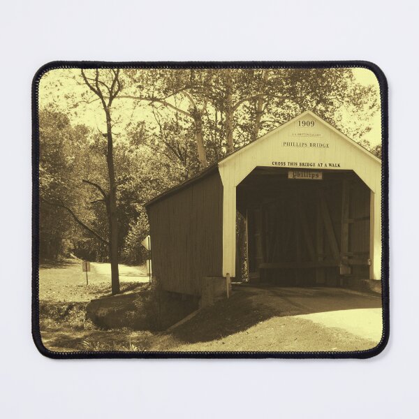 Item preview, Phillips Covered Bridge, Parke County Indiana designed and sold by IndyLady.