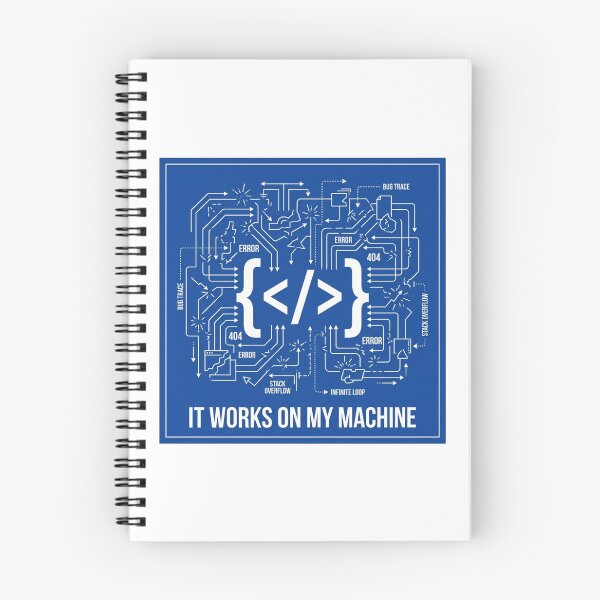 Item preview, It Works On My Machine Coding Humor Graphic for Programmers designed and sold by chattsuede.