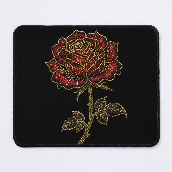 Item preview, Gilded Crimson Rose – Dark Gothic Floral designed and sold by Mouraludia.