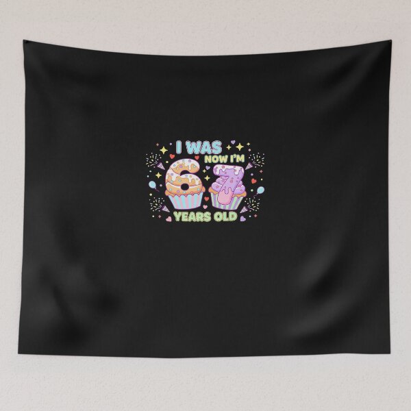 Item preview, I was 6 Now I'm 7 67 Seven Year Old Birthday Girls Boys  designed and sold by yaginoie.