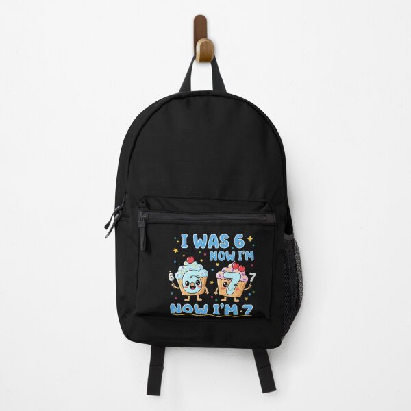 Item preview, I was 6 Now I'm 7 Blue Checkered Funny Birthday Boy Kid designed and sold by yaginoie.