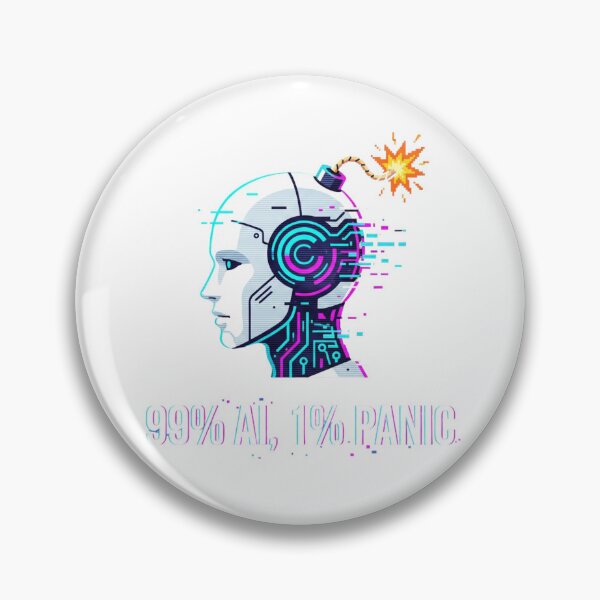 Item preview, 99% AI 1% Panic Funny Tech Art for Developers designed and sold by chattsuede.