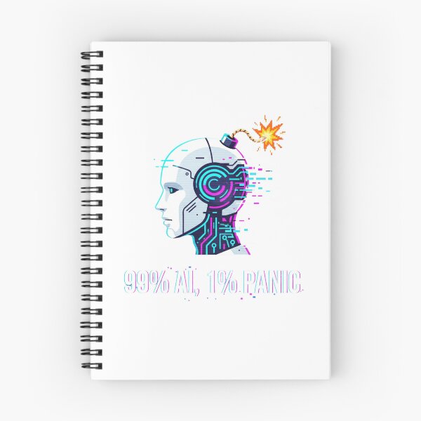 Item preview, 99% AI 1% Panic Funny Tech Art for Developers designed and sold by chattsuede.