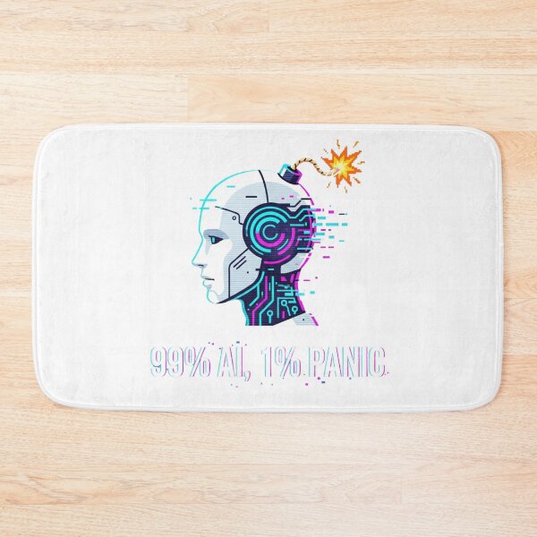 Item preview, 99% AI 1% Panic Funny Tech Art for Developers designed and sold by chattsuede.