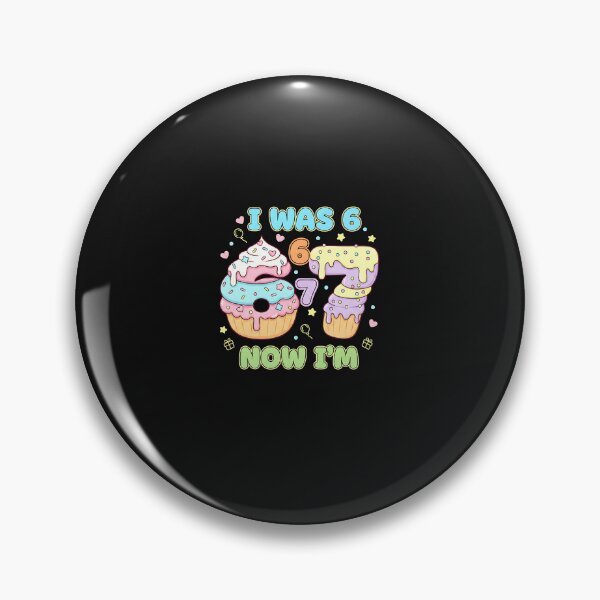 Item preview, I was 6 Now I'm 7 Year Old 7th Birthday Boys Girl  designed and sold by yaginoie.