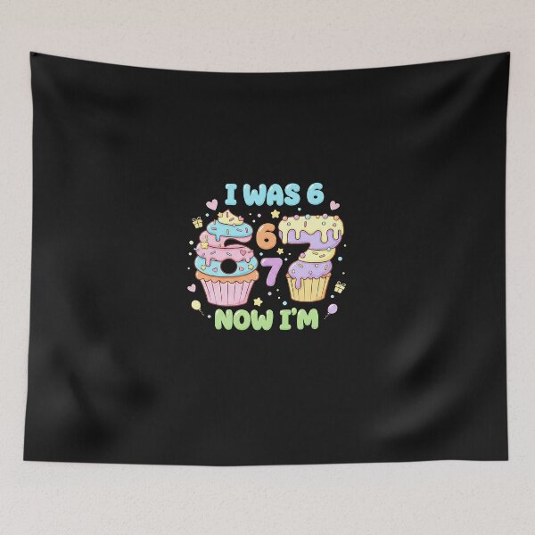Item preview, I was 6 Now I'm 7 Year Old 7th Birthday Boys Girl designed and sold by yaginoie.