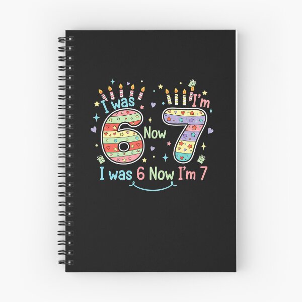 Item preview, 7 Years Old Birthday I was 6 Now I'm 7 6 7 Funny Kids Girls designed and sold by yaginoie.