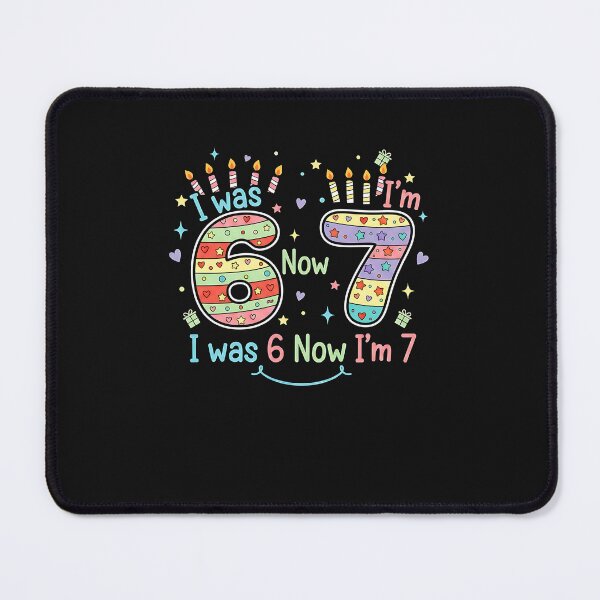 Item preview, 7 Years Old Birthday I was 6 Now I'm 7 6 7 Funny Kids Girls designed and sold by yaginoie.