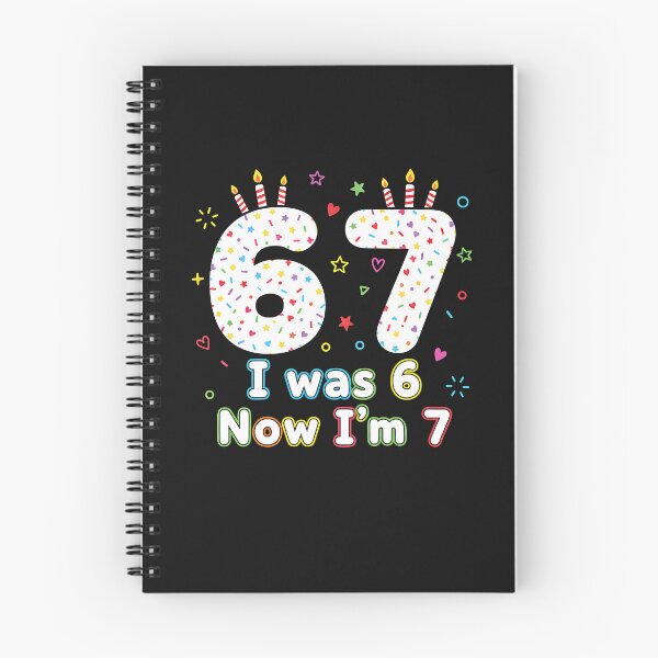 Item preview, 7 Years Old Birthday I was 6 Now I'm 7 6 7 Funny Kids Girls designed and sold by yaginoie.