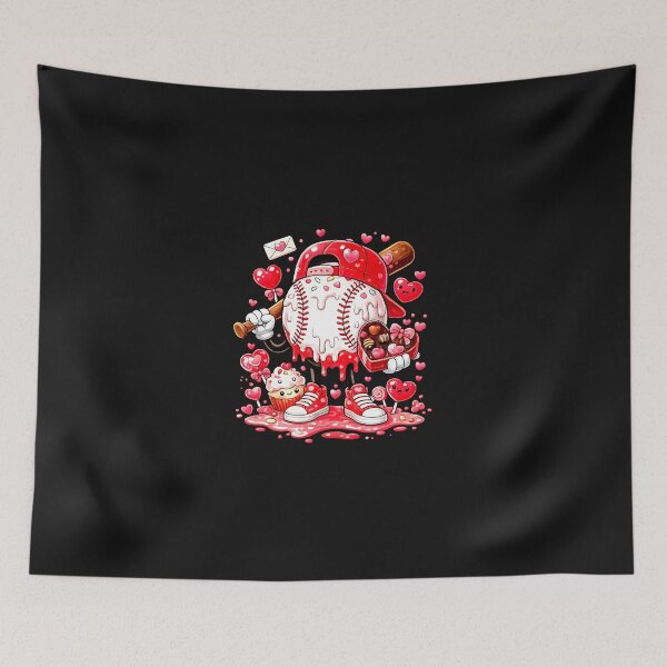 Item preview, Baseball Drip Ice Cream Boys Kids Youth Valentines designed and sold by yaginoie.