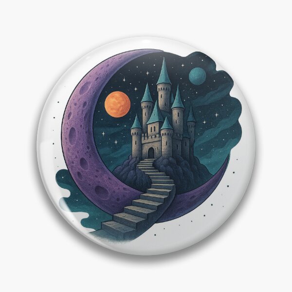 Item preview, Moonlit Fantasy Castle Dreamscape designed and sold by chromatalove.