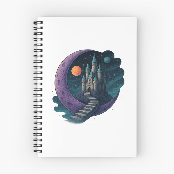 Item preview, Moonlit Fantasy Castle Dreamscape designed and sold by chromatalove.