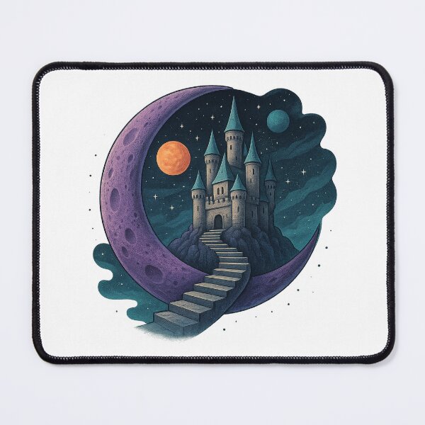 Item preview, Moonlit Fantasy Castle Dreamscape designed and sold by chromatalove.