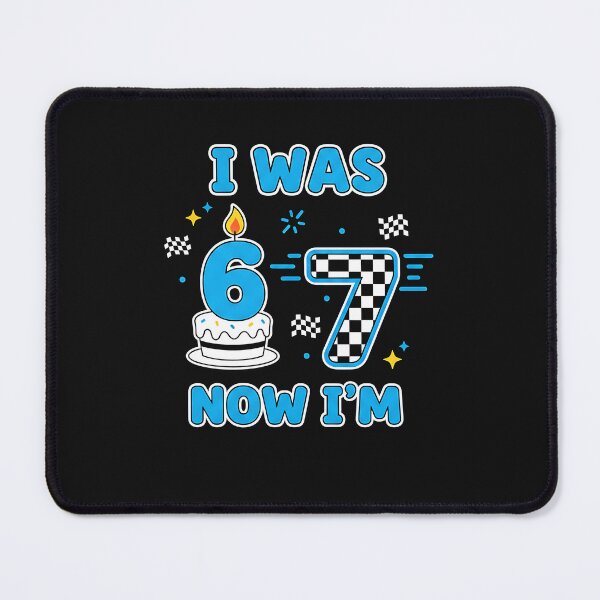 Item preview, 7 Years Old Birthday I was 6 Now I'm 7 6 7 Birthday Kids Boys designed and sold by yaginoie.