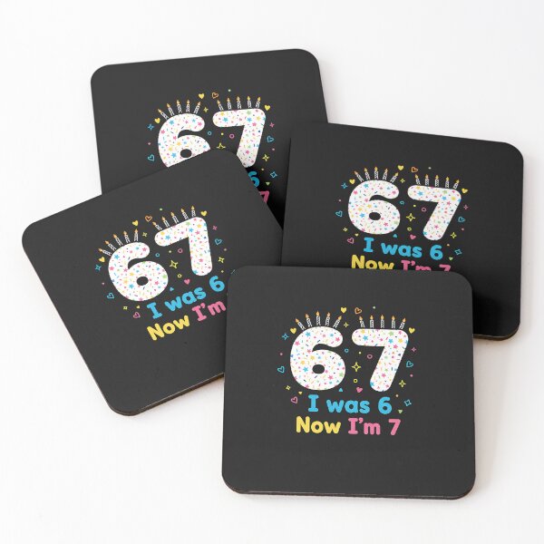Item preview, 7 Years Old Birthday I was 6 Now I'm 7 6 7 Funny Kids Girls  designed and sold by yaginoie.