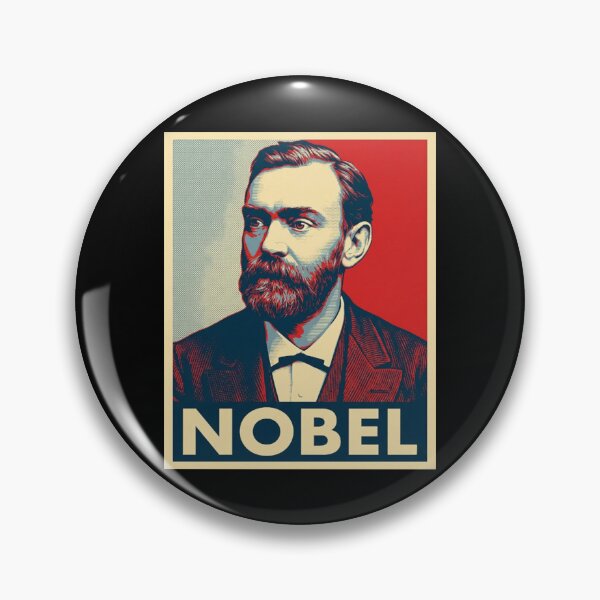 Item preview, Alfred Nobel Hope Style Retro Poster Art designed and sold by DamianRoy88.