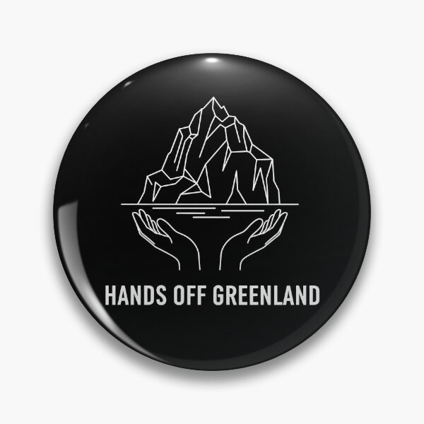 Item preview, Hands Off Greenland Iceberg Guardian - Minimalist Sovereignty Art designed and sold by Axivra.