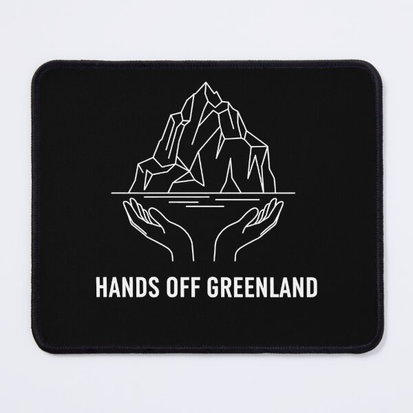 Item preview, Hands Off Greenland Iceberg Guardian - Minimalist Sovereignty Art designed and sold by Axivra.