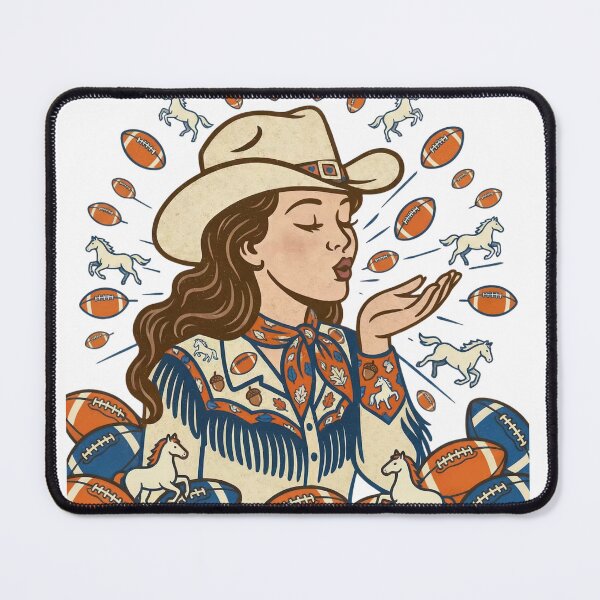 Item preview, Denver Broncos Cowgirl  designed and sold by SterlingSaddle.