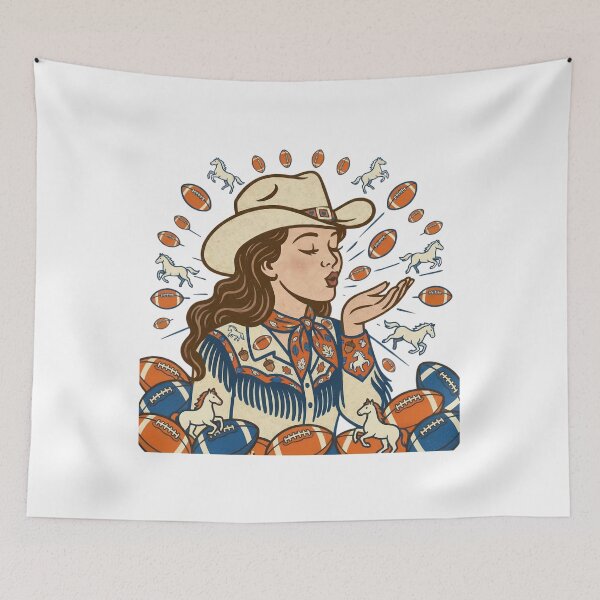 Artikelvorschau, Denver Broncos Cowgirl entworfen und verkauft von SterlingSaddle.