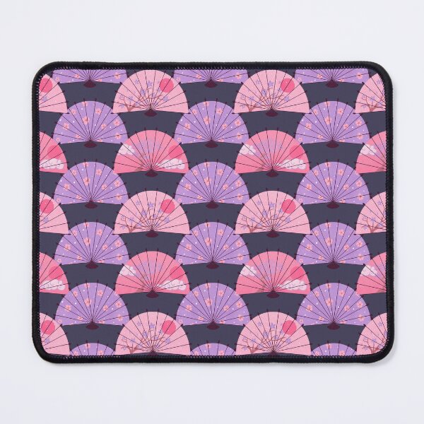 Item preview, Pink and purple Japanese fans designed and sold by Home Cyn Home.