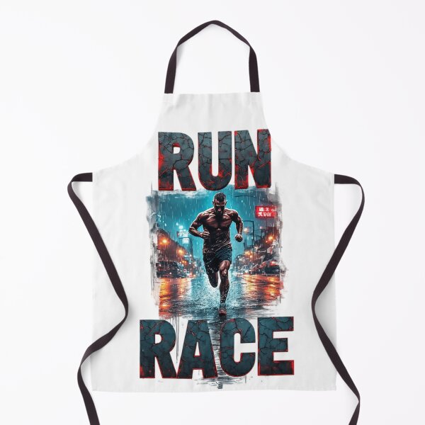 Item preview, Muscle Man Running City Rain Race designed and sold by newvisionart191.
