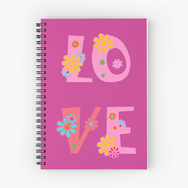 Item preview, Groovy LOVE Floral Typography – Retro 70s Style Design designed and sold by Navitaloves.