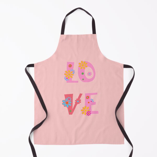 Item preview, Groovy LOVE Floral Typography – Retro 70s Style Design designed and sold by Navitaloves.