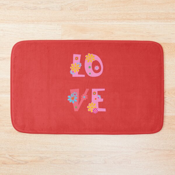 Item preview, Groovy LOVE Floral Typography – Retro 70s Style Design designed and sold by Navitaloves.