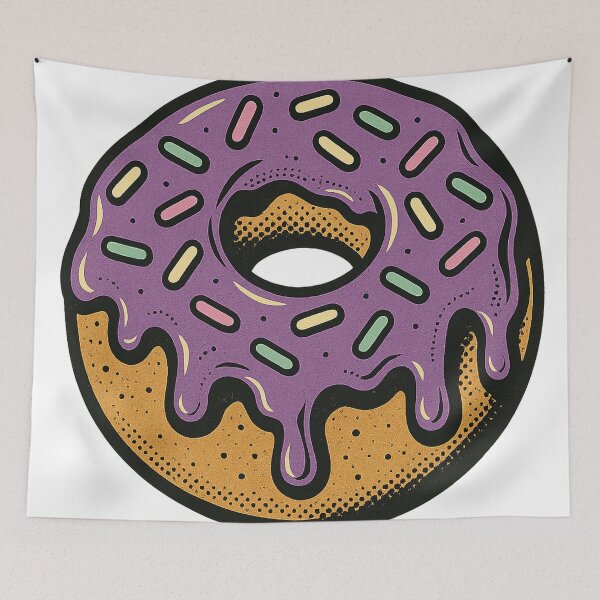 Item preview, Frosted Donut Illustration designed and sold by chromatalove.