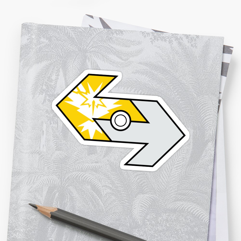 Pokémon Go Team Instinct Trade Logo Stickers By Rcotz Redbubble