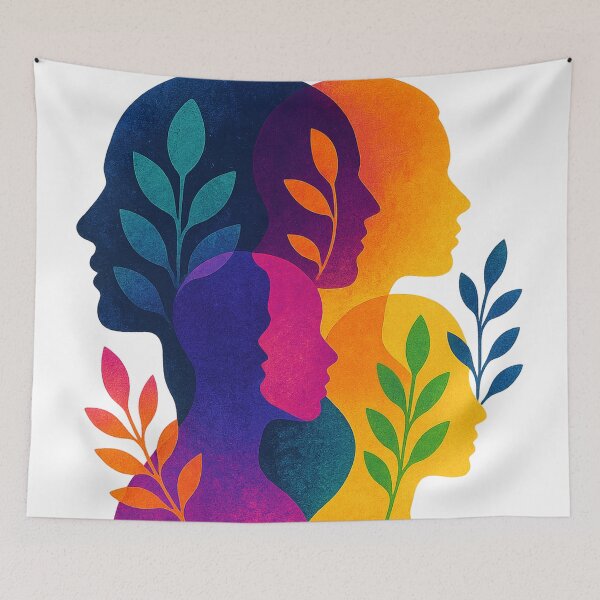 Item preview, Colorful Human Mind Growth Art designed and sold by chromatalove.