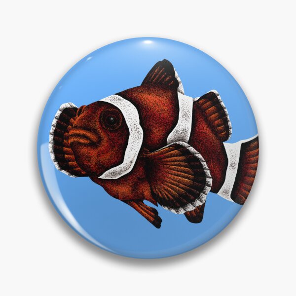 Item preview, Orange clownfish illustration designed and sold by LorenDowding.