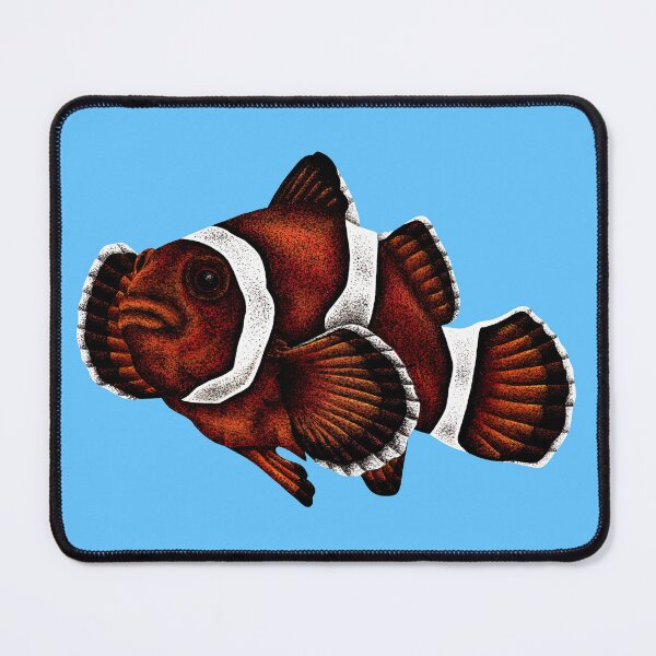 Item preview, Orange clownfish illustration designed and sold by LorenDowding.